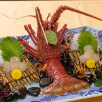 A dish of spiny lobster