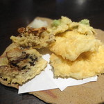 蕎麦ひら井 - サヨリと野菜の天ぷら