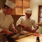 てんぷら　成生 - 奥に見えるのが駿河湾の手長海老✨