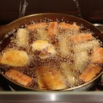 てんぷら　成生 - 低温でゆっくり育てられてます✨
      安納芋、ニンジン、大浦牛蒡です