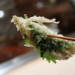 てんぷら　成生 - 白魚、天ぷらにも成ったよ(*´艸`*)