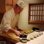 てんぷら　成生 - 飲み終わると２煎目を注がれます