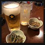 あきよし - 生ビール＆お通し