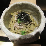 野嵯和 - アワビの肝和え蕎麦