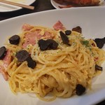 俺のフレンチ 博多 - トリュフと玉子のペペロンチーノスパゲティ　780円