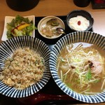 GYOZA OHSHO - 海老ラーメン＆炒飯ランチ