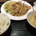 上海軒 - 生姜焼き定食780円