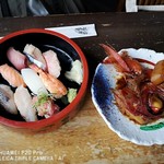 漁師料理 えび満 - 金目煮と寿司定食