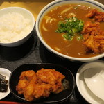 うどんば しん - 唐揚カレーうどんセット
