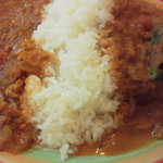 二色カレー（野菜とキーマ）