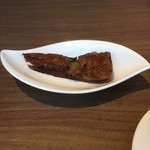 Casual dining URBANO - ビュフェのチョコリンゴパンケーキ