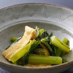 渡月亭別館　松風閣 - 青菜とお揚げの煮びたし