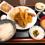 志摩 - ◆ミックスフライ定食 770円(税込み)