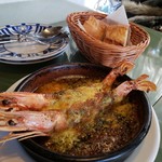 Pamplona - 有頭海老のアリオリソース オーブン焼き