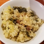 麺屋 六感堂 - チャコ飯の高菜の炊き込みご飯