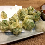 浅草 とりひろ - 芽キャベツ天ぷら