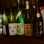 ビストロ・サンミ - 日本酒のラインナップ