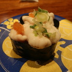 もりもり寿し - 生白子軍艦