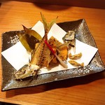 小魚料理 とみ助 - 毎回必ずオーダーするアジフライです。
      庶民の味が高級料理に早変わり！！絶品です‼️(o^^o)