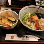 丸八 - 台湾まぜそば＆ミニイカ天丼　2019/02/24