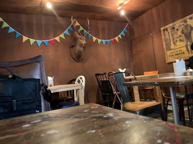 閉店】ティンバーズ カフェ ツキジ テーブル (TIMBERS CAFE 閉店】ティンバーズ カフェ ツキジ テーブル (TIMBERS CAFE