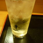 一心太助 - 芋焼酎富乃宝山水割り二杯目
