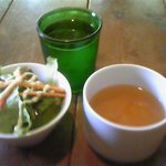 BAO BAB - ランチのサラダとスープ