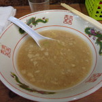 ラーメン二郎 - ご馳走様でしたースープの完飲は止めておきますね