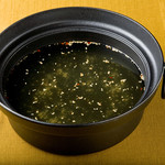 Sushi Shabu Shabu Sukiyaki Hanko Shitsude Tabehoudai Mo-Ton - 塩スープ