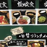 Nippommagurogyogyoudan - メニュー看板。