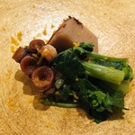 エクアトゥール - 佐島の真蛸　山葵葉　海老芋