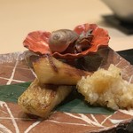 味あら井 - ●マナガツオ西京焼き、のどぐろ塩焼き、つべた貝