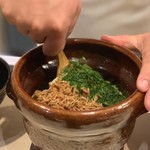 味あら井 - ●筍の土鍋御飯