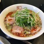 喜多方ラーメン坂内 小法師 曳舟店 - ピリ辛香ばし塩ラーメン焦がしネギ風味780円