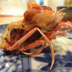 日本料理 たかむら - 昨晩一番美味いと感じた海老の頭・・。