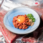 Ozaki beef yukhoe ~ Legal yukhoe cooked and heated in ultra-low temperature vacuum ~