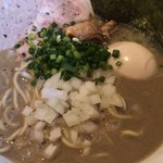 麺屋 まほろ芭 - 濃厚牡蠣煮干そば煮玉子入り