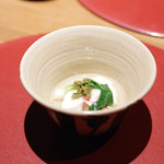 かまくら和久 - 前菜：金目鯛、豆腐、わさび菜