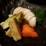 日本のお酒と土鍋のごはん こめいろ - 自家製ぬか漬け