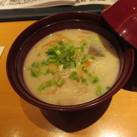 なにわ料理 有 - サエズリの粕汁。乾燥実山椒がいいアクセントでした。