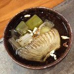 佳肴岡もと - ふぐひれのお出汁と下仁田ネギ