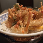 味奈登庵 - 愛しの野菜かき揚げ天丼♡