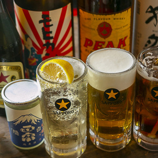 焼酎＆梅酒オール500円！個性豊かな日本酒は500円～