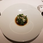 アニエルドール - 鮑　そば　豆　いぶりがっこ