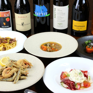 The [selection 4,200 yen course] where you can enjoy seasonal ingredients is popular.