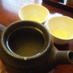 まる貴そば - そば湯