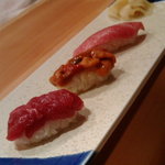 寿しげん - 中落ち、ウニ、カマトロ