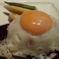 ahill azabu - フォアグラ入りハンバーグ目玉焼きのせ