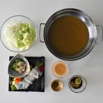 石巻ダイニングオリーノ - 神経締め魚出汁しゃぶしゃぶ
