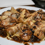 わいん食堂 Chez とし - 2019.2 筍と牡蠣のソテー・トリュフソース（1,700円）